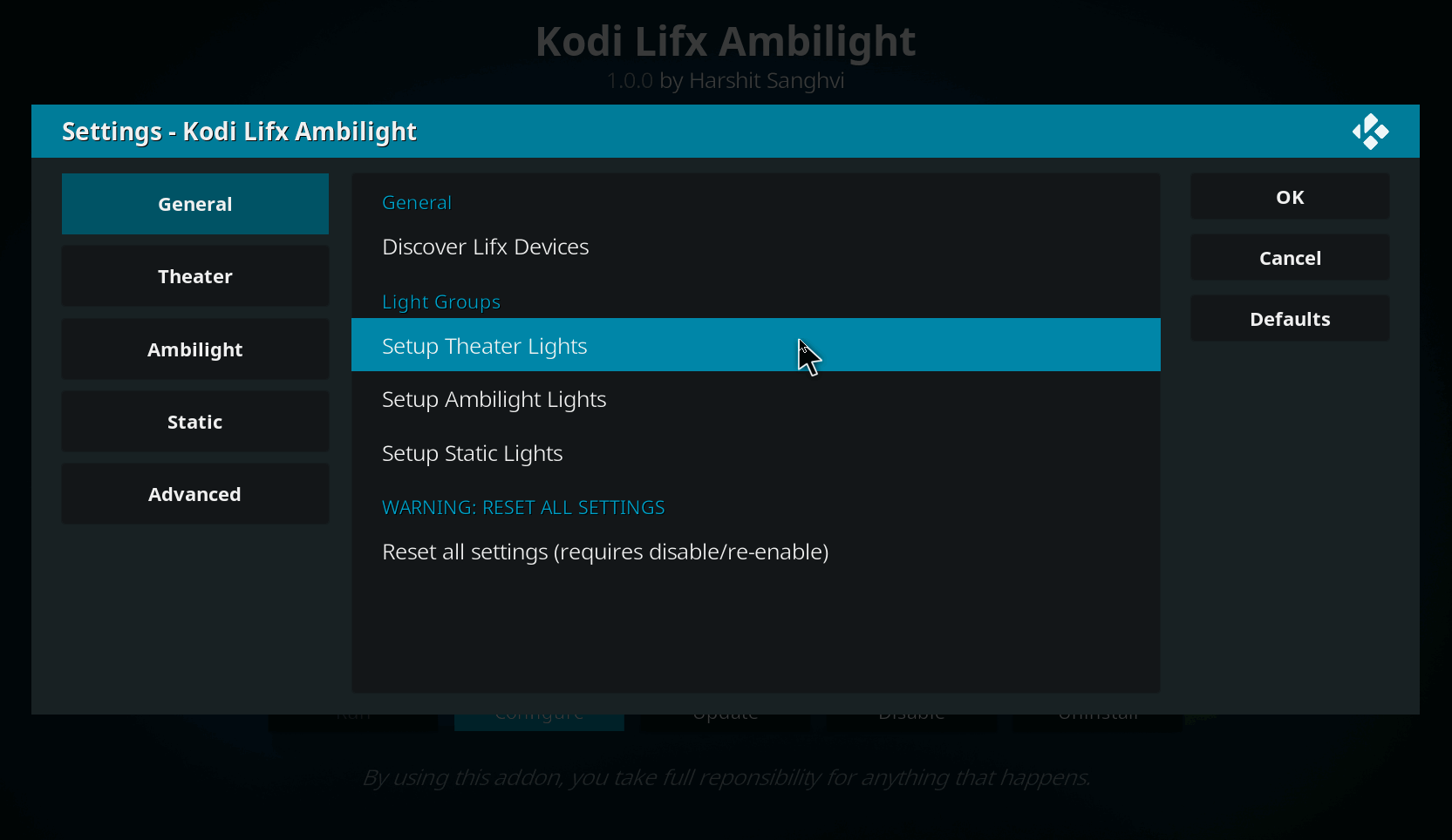 Setting up Light Groups