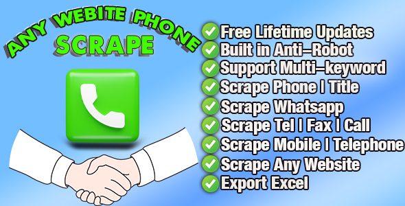 Any Webite Phone Scrape|Extract Pro