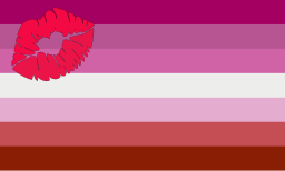 Lipstick lesbian Pride Flag