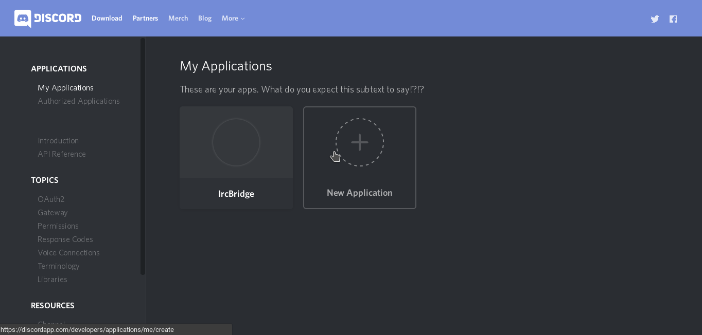 Application Screen