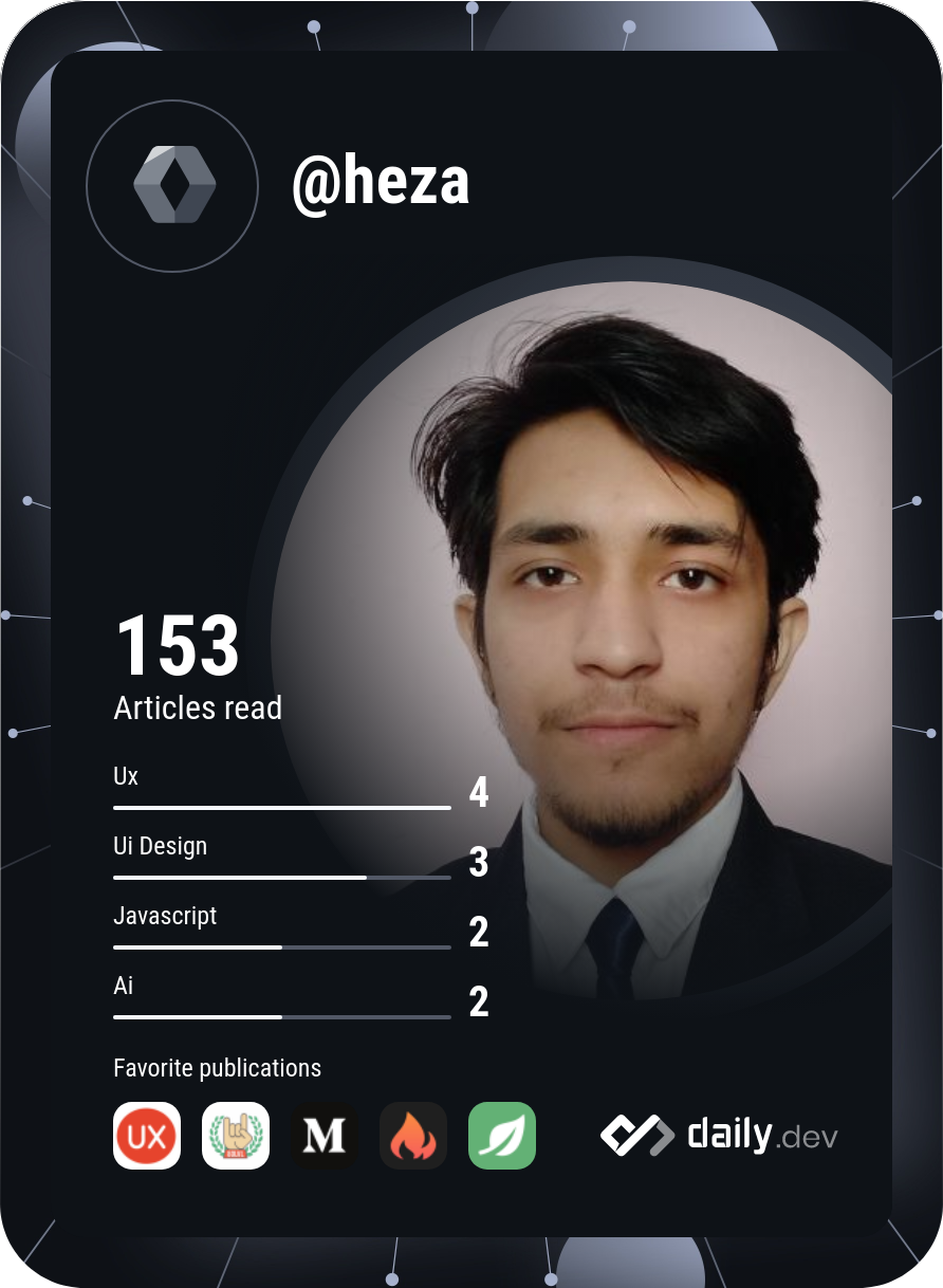 Mohammad Haider's Dev Card