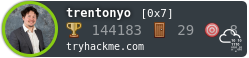 TrentonYo's TryHackMe badge