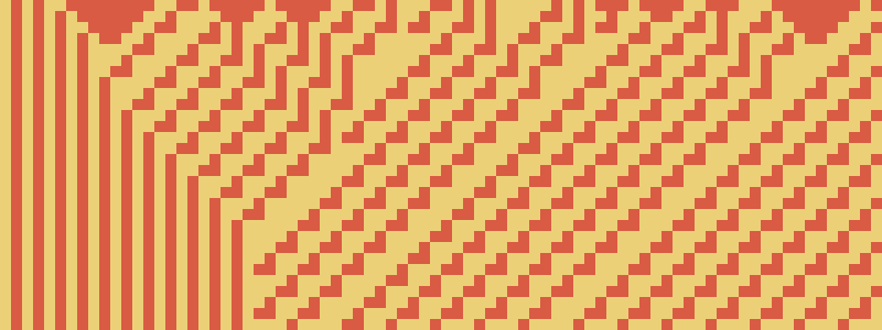 Random cellular automata generative art