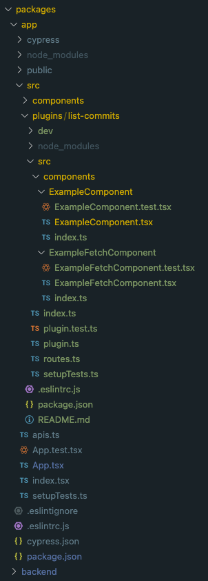 New folder structure