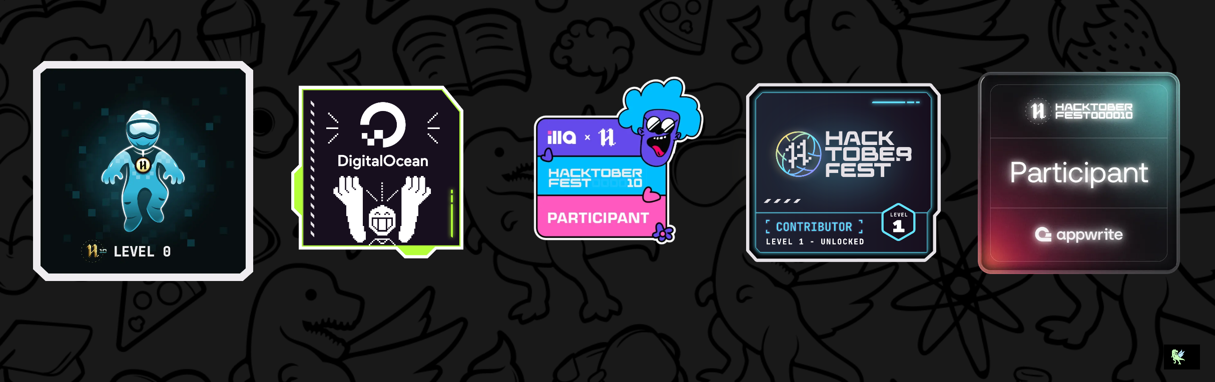 An image of @sagargupta's Holopin badges, which is a link to view their full Holopin profile