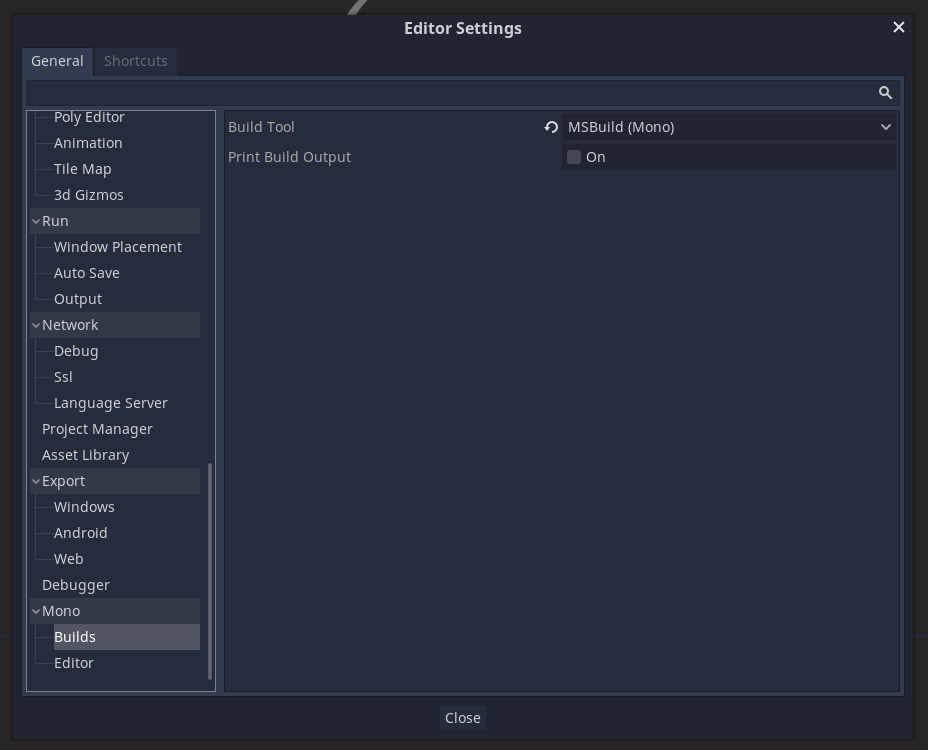 godot linux build tool