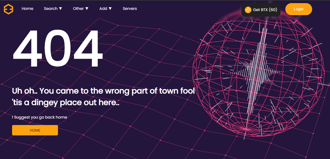 Botrix 404 Page