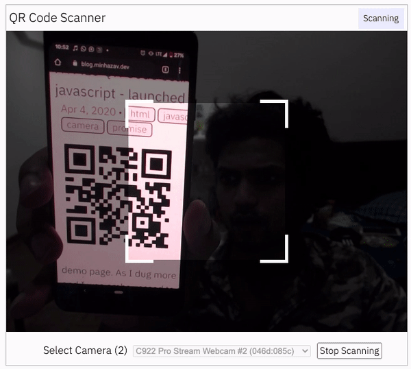 QR and Barcode Scanner Using Webcam with html5-qrcode, by Mantan  Programmer, Geek Culture