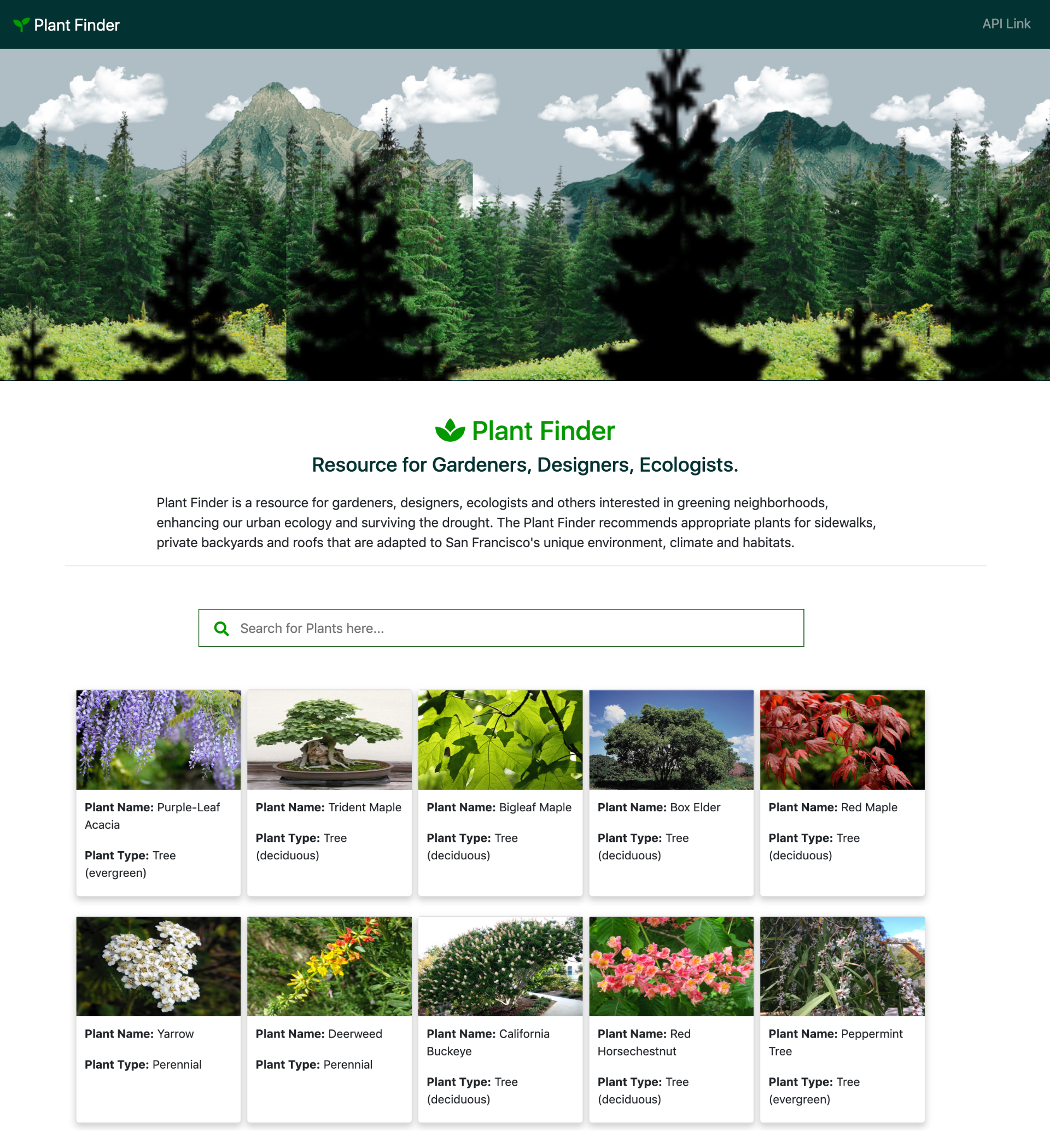 Plant Finder Screenshot