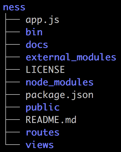 Code Structure of Ness