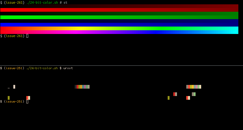 Truecolor Support (st+urxvt)