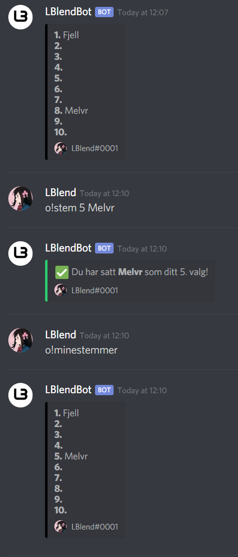Et eksempel på flytting av posisjon