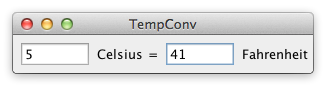 Temperature Converter example