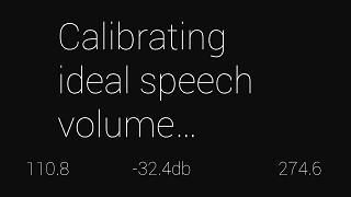 Speech calibration
