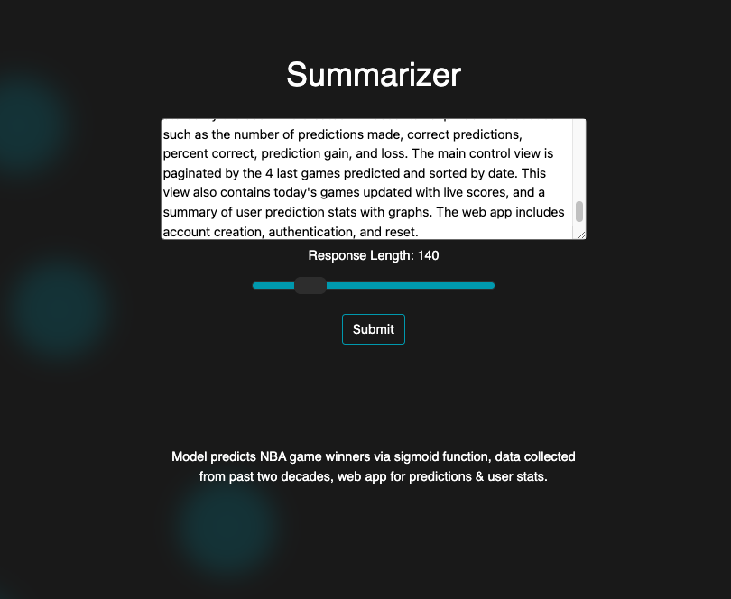 GitHub - nealmick/Summarizer: ChatGPT Summarizer