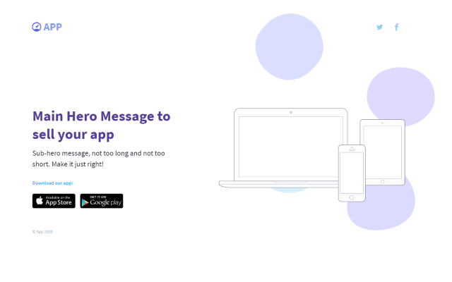 App Landing Page