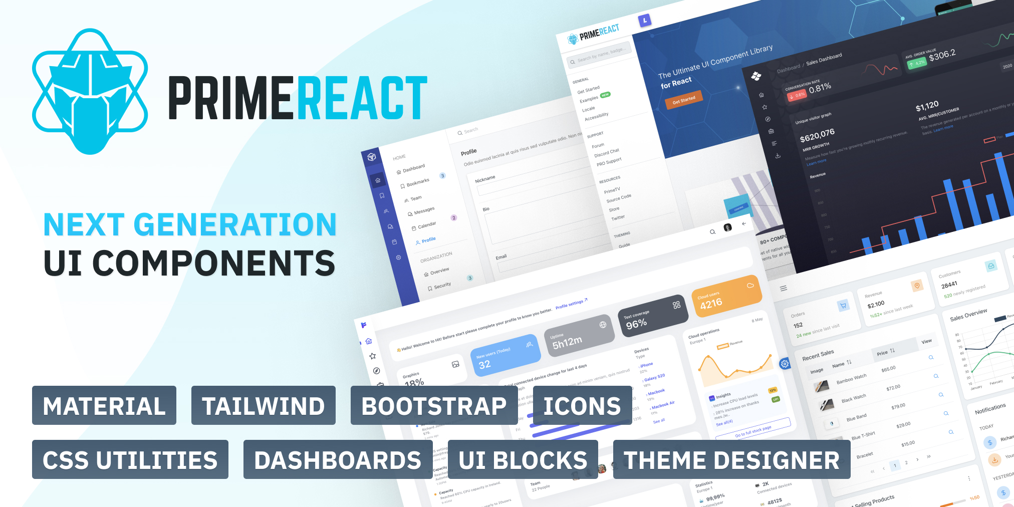 PrimeReact Hero