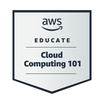 Oscar's certification AWS Educate Introduction to Cloud 101