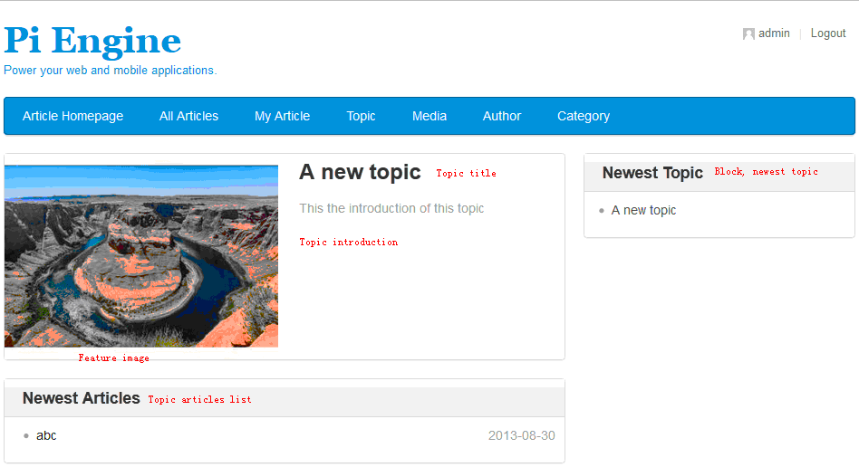 topic homepage