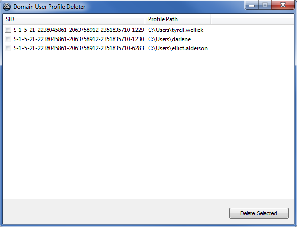 Domain User Profile Deleter