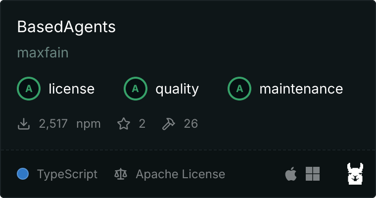 BasedAgents MCP server