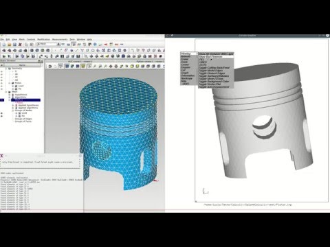 Salome Mesh to Calculix tests