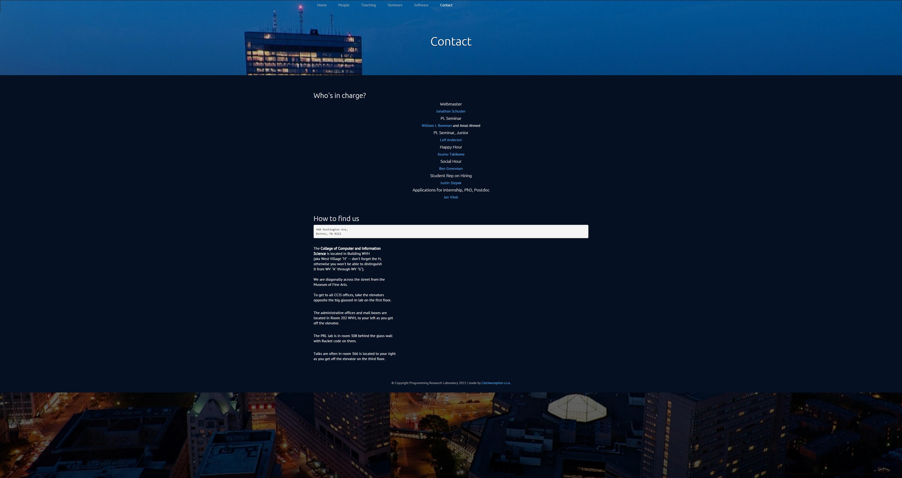 Contact Page