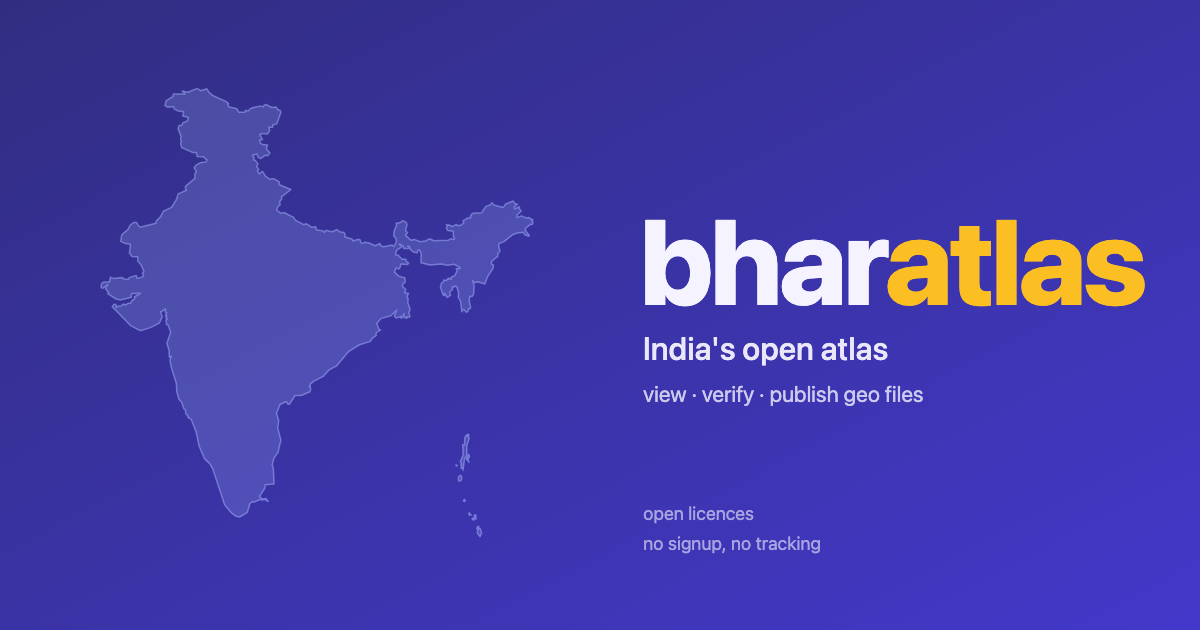 bharatlas — India's open atlas