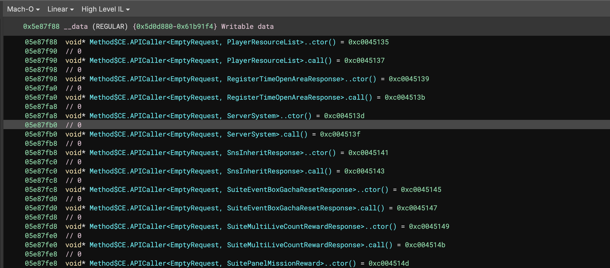 method metadata (ScriptMetadataMethod)