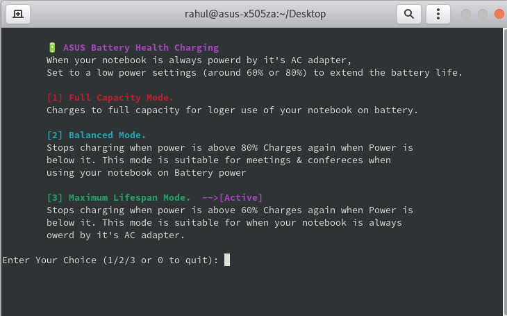 Asus Battery Health Charging