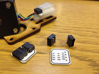 Motor breakout boards and connectors.