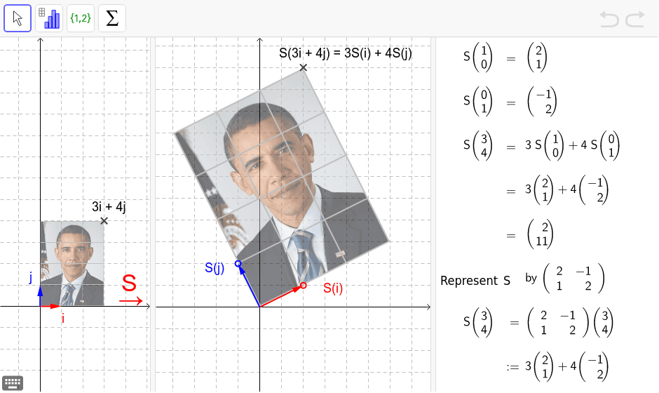 Example of Linear transformation