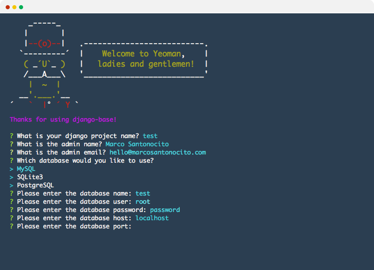 Generator Django Base