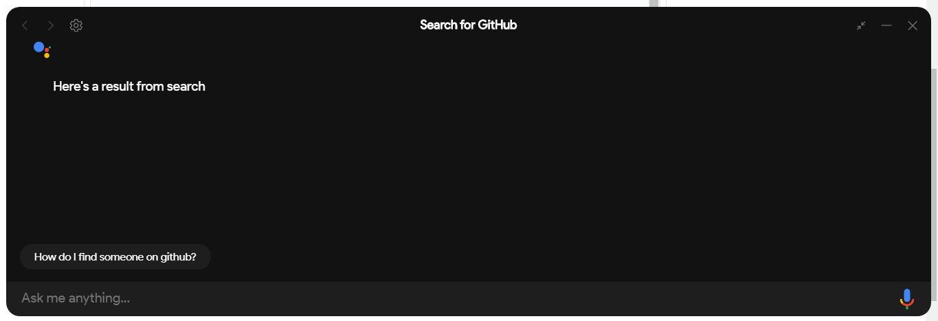 Search for GitHub