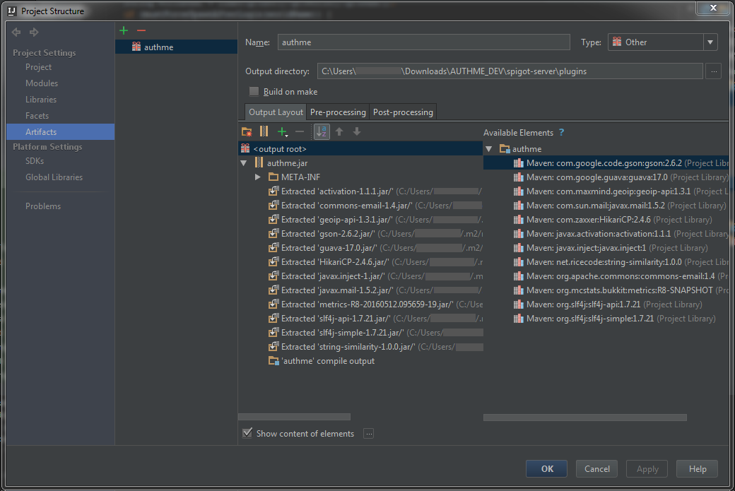 Screenshot dependencies setup