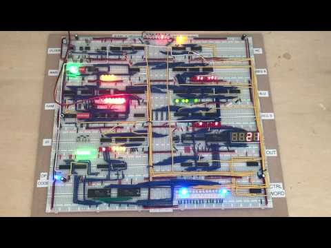 Fibonacci on my breadboard computer