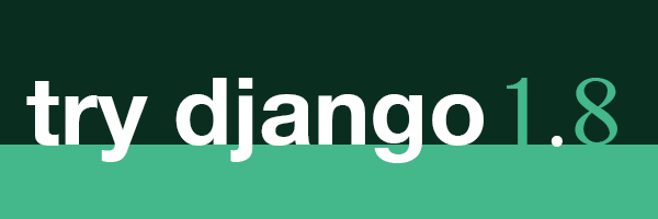 Try Django 1.8 Logo