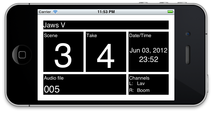 The slate initially looks like this