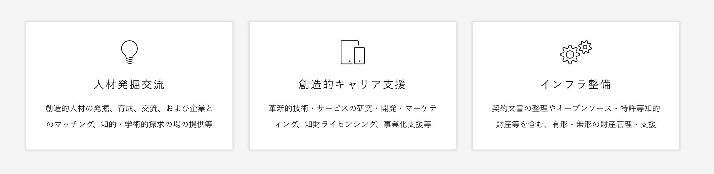 ３つのコア事業