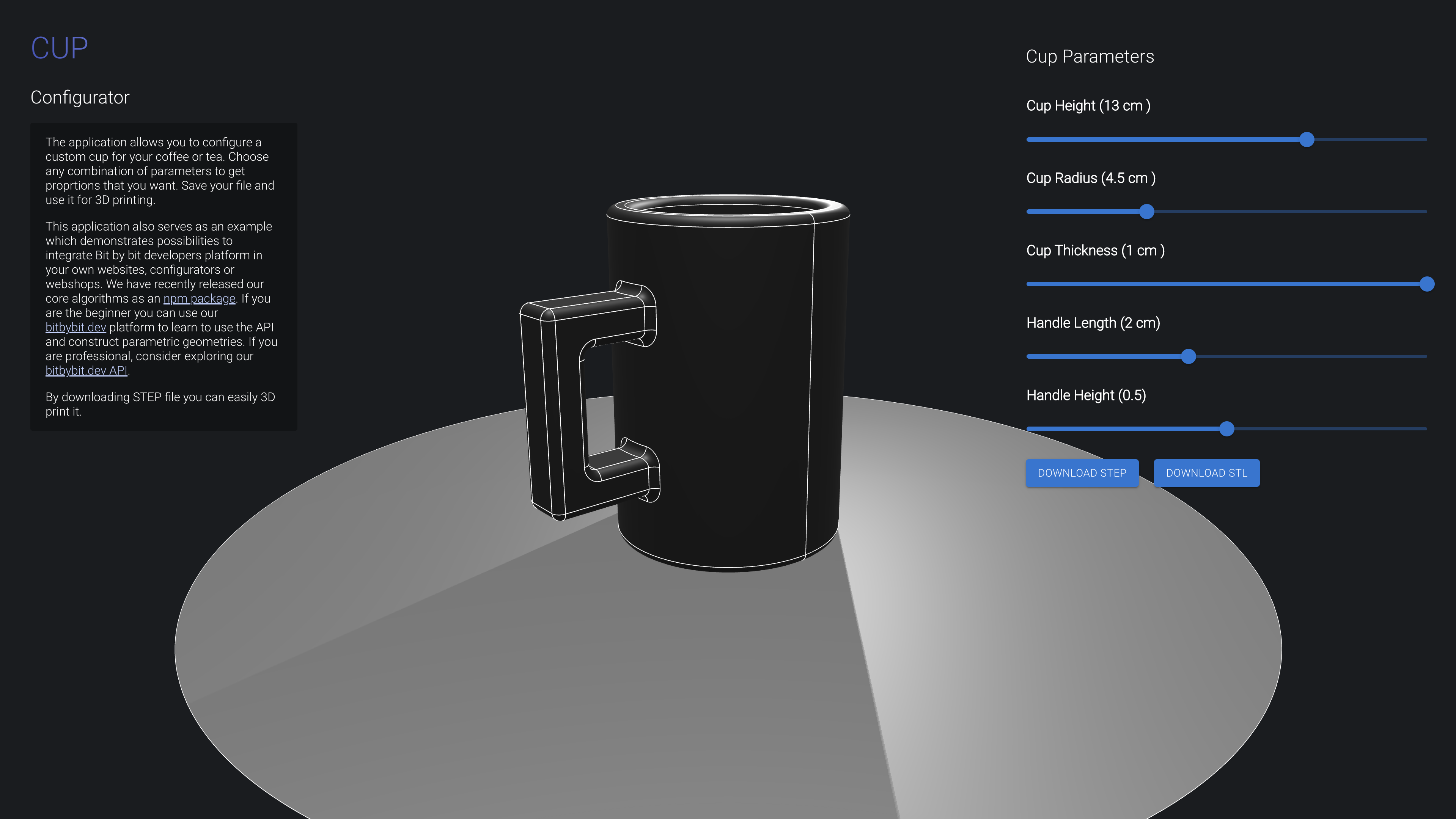 Cup Configurator