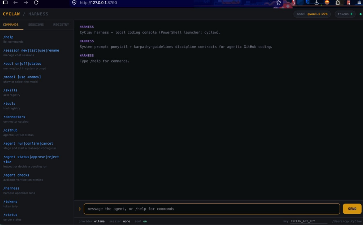 Screenshots: local AI