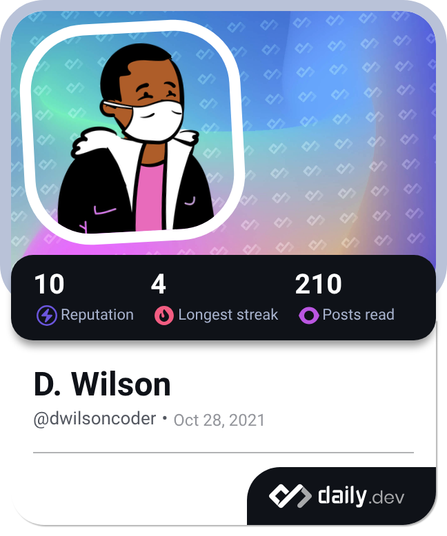 D. Wilson's Dev Card