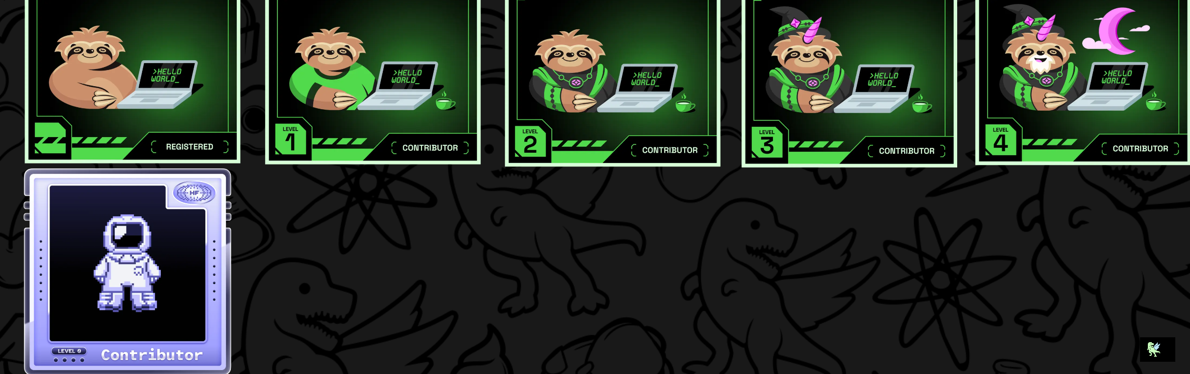 An image of @sattwik8's Holopin badges, which is a link to view their full Holopin profile