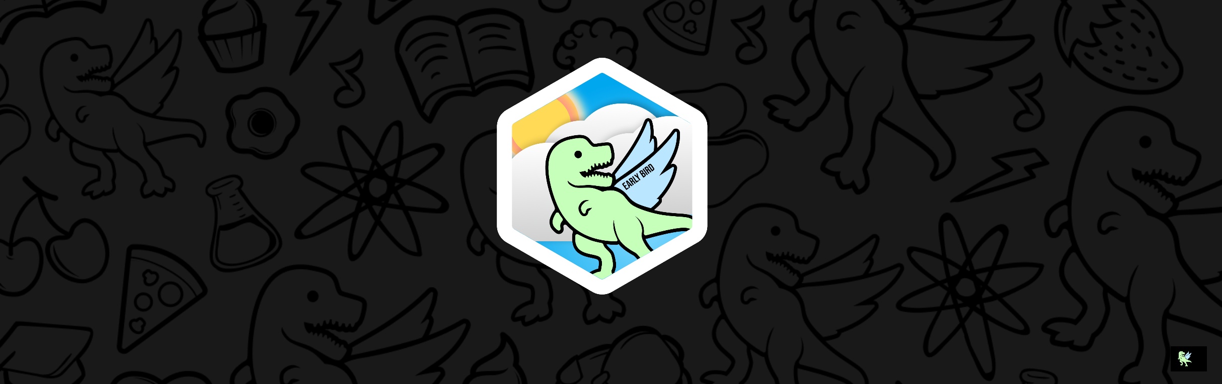 An image of @siljeangelvik's Holopin badges, which is a link to view their full Holopin profile