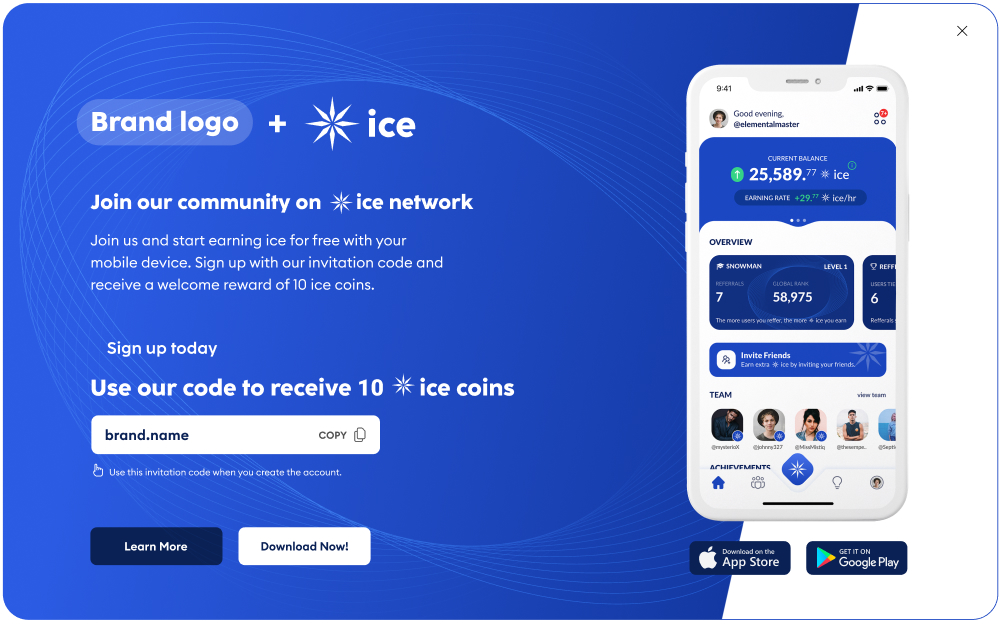 ice website widget