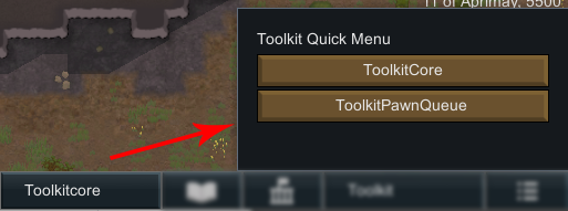 Toolkit Quick Menu