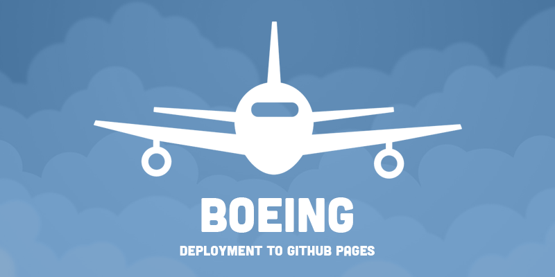 Boeing | Deployment to GitHub Pages.