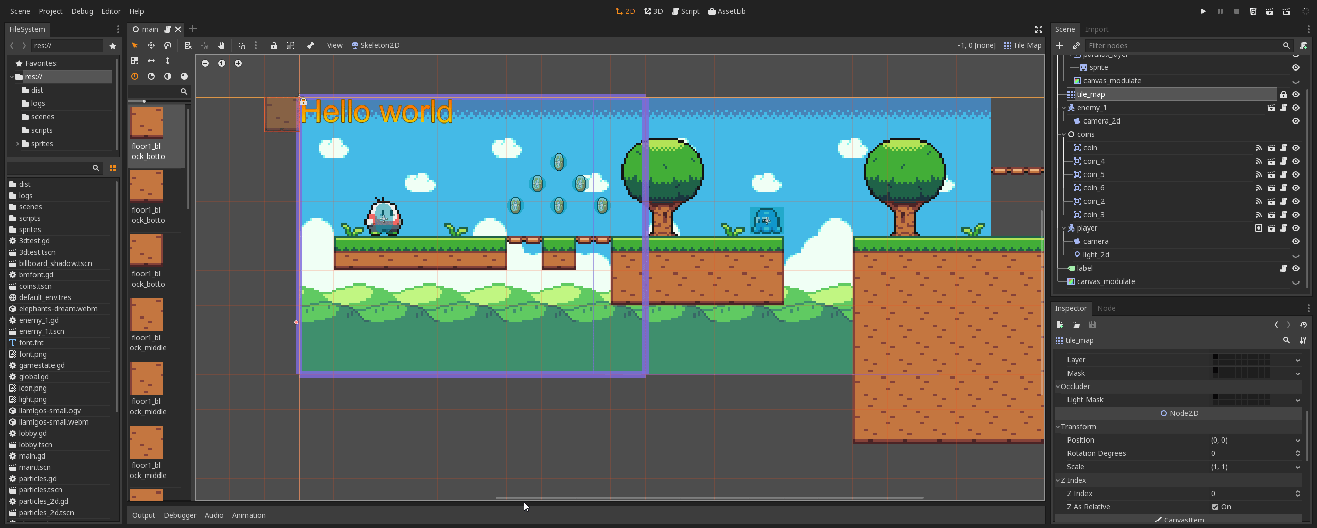 The editor 2D doesn't let you to fully scroll to the right of a tilemap ...