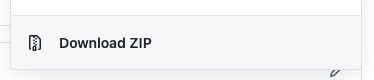 Screen Shot of button saying "Download Zip"