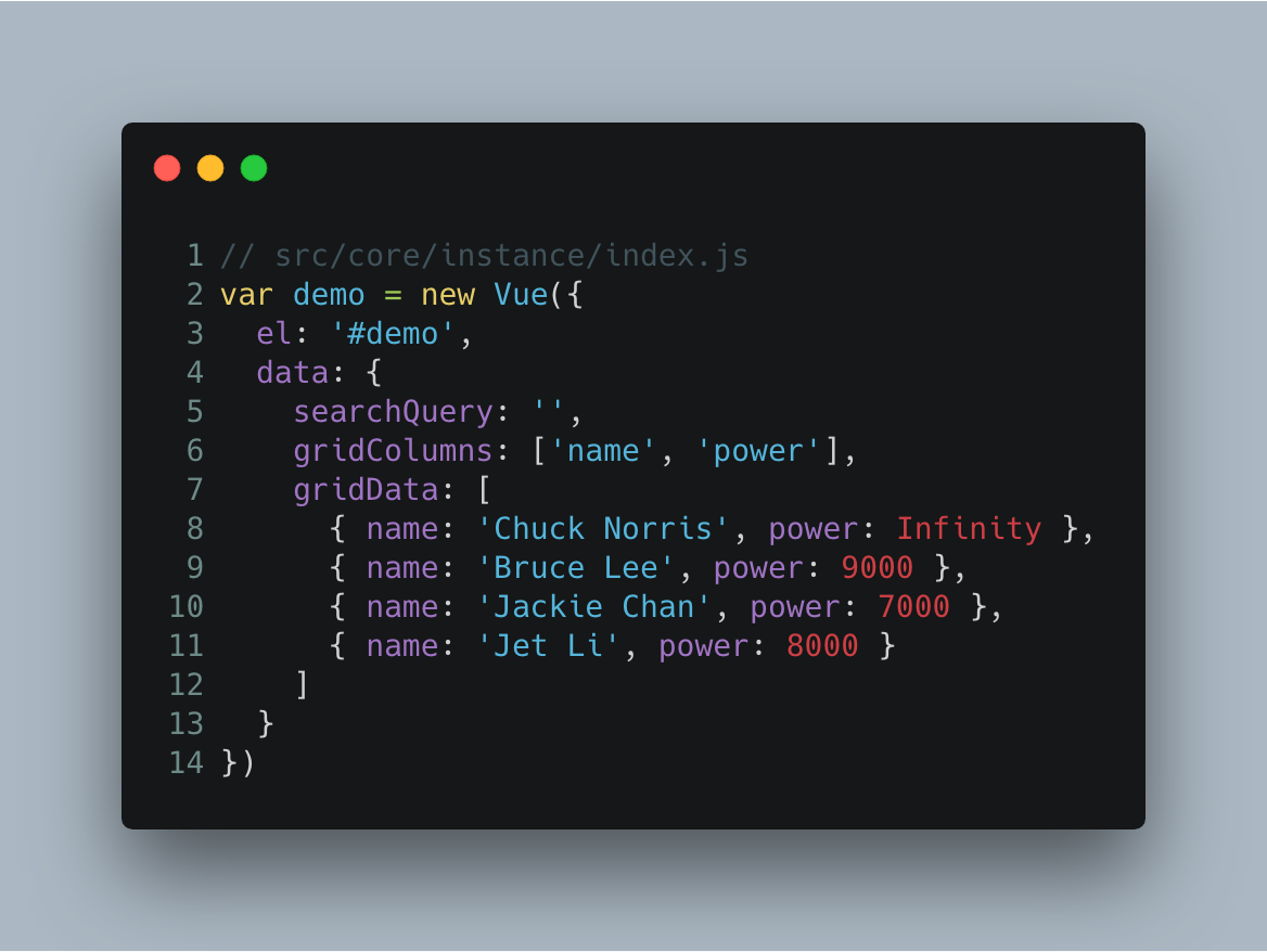 core instance index js